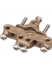 Arlington 720GBB5 - Indoor/Outdoor Bronze Grounding Bridge Clamp with Stainless Steel Screws - Fits 1/2" to 1" Pipes - 25 Packs